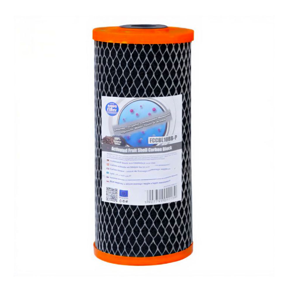 Угольные картриджи - Aquafilter FCCBL10BB-P прессованный угольный картридж
