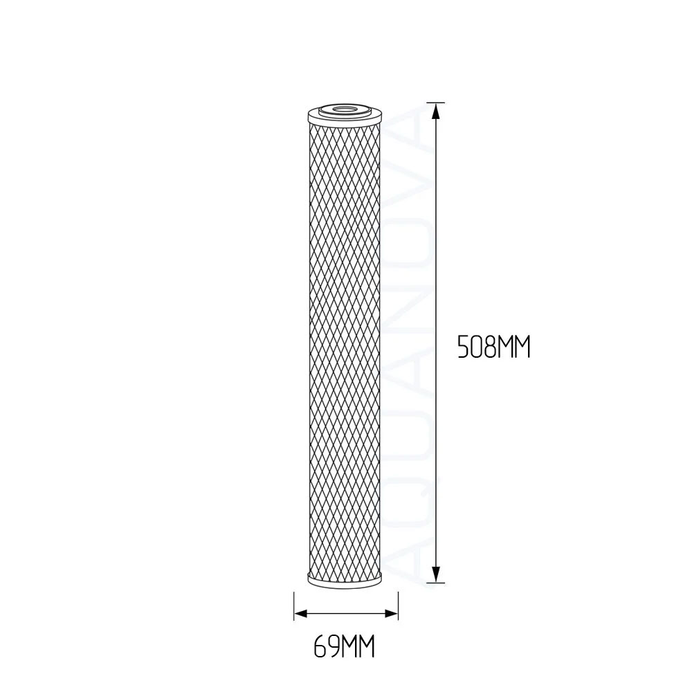 Aquafilter FCCBL-L-P прессованный угольный картридж