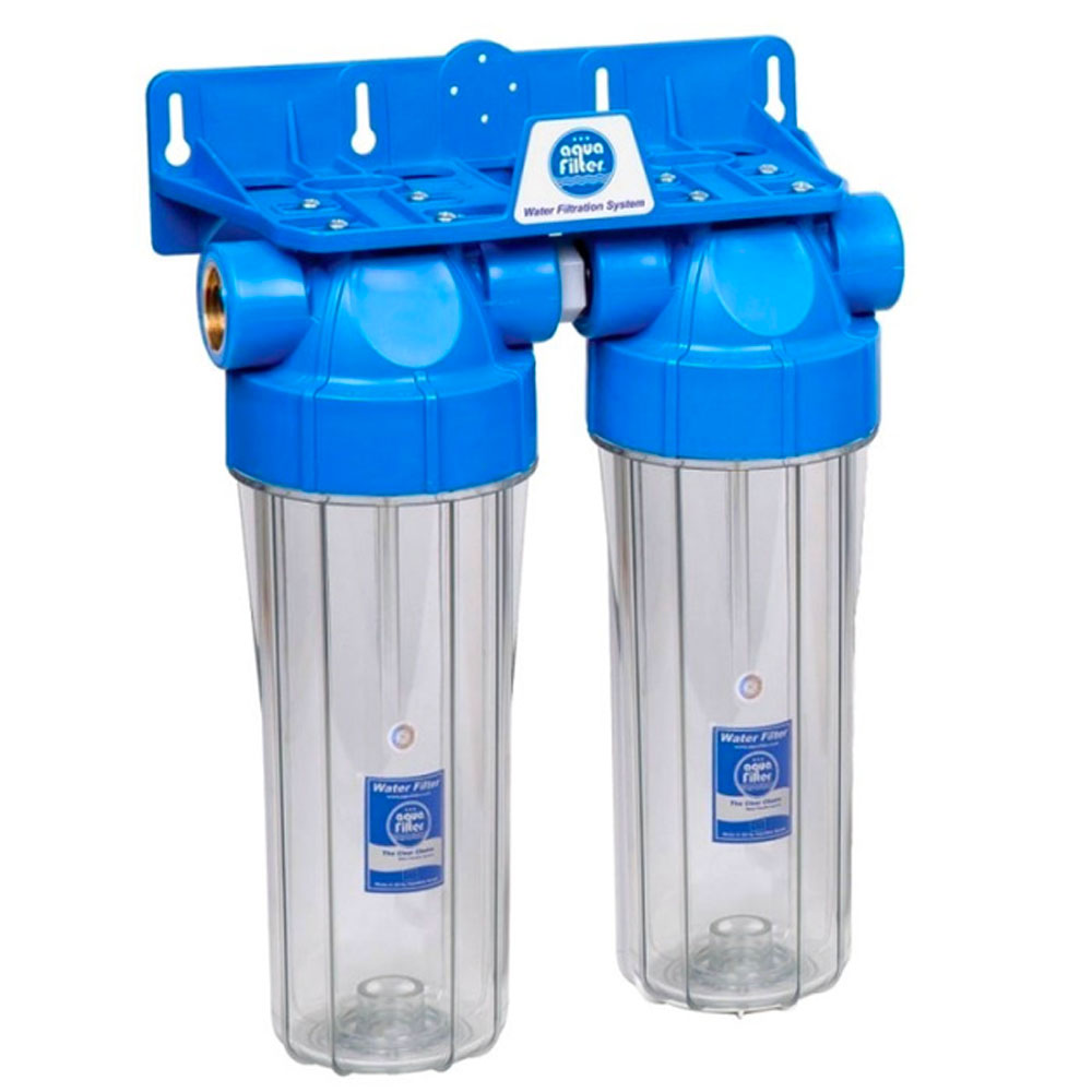 Двойной магистральный фильтр Aquafilter FHPRCL12-B-TWIN