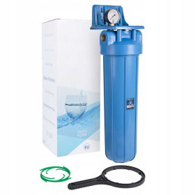 Корпус фильтра Aquafilter FH20B1-B-WB Big Blue 20", с манометром, 1"
