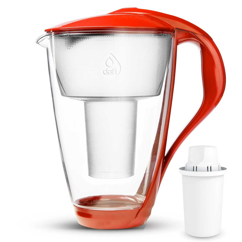 Фильтры-кувшины для воды - Фильтр-кувшин Dafi Crystal Glass 2л Красный
