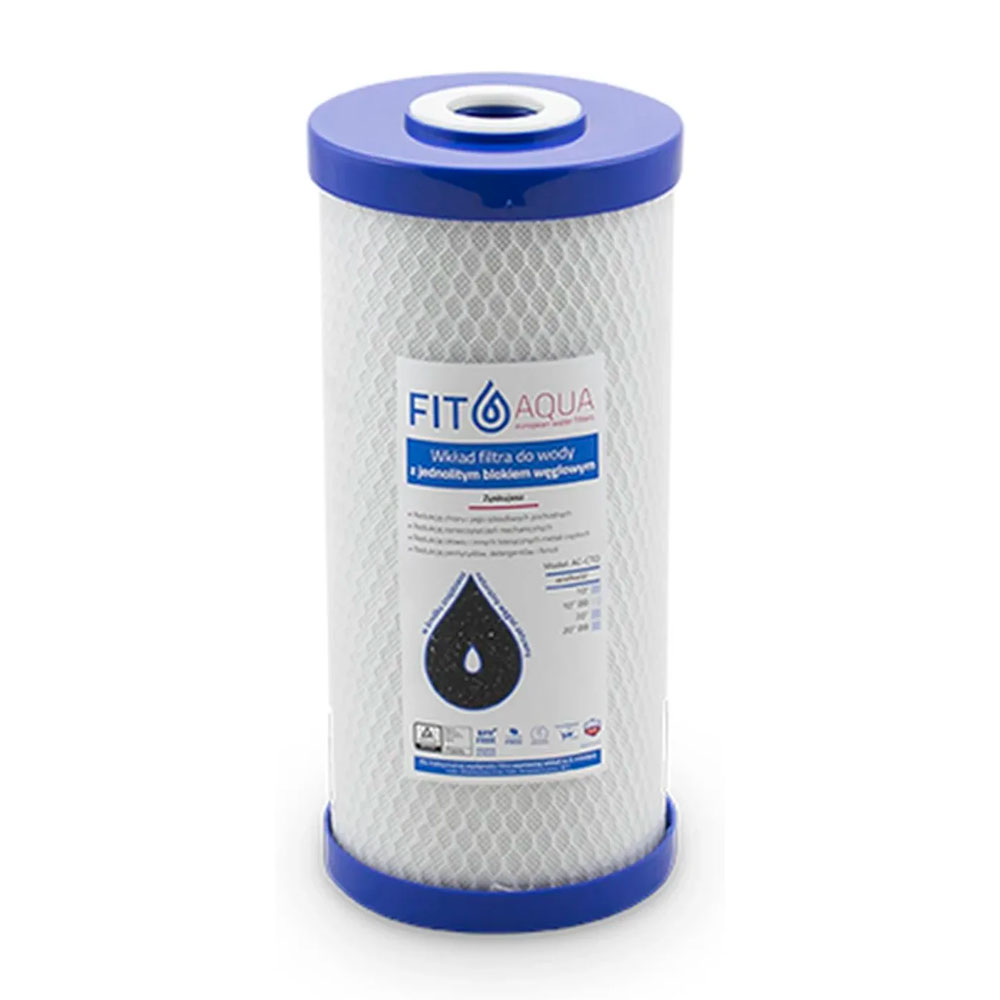 FITaqua AC-CTO-10BB картридж вугільний брикетований Вугільні картриджі - FITaqua AC-CTO-10BB картридж вугільний брикетований