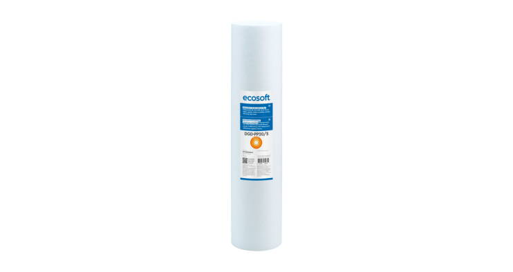 Градиентный картридж Ecosoft 4.5"x20" BB20, 20–5 мкм (CPV4520205ECO) из вспененного полипропилена