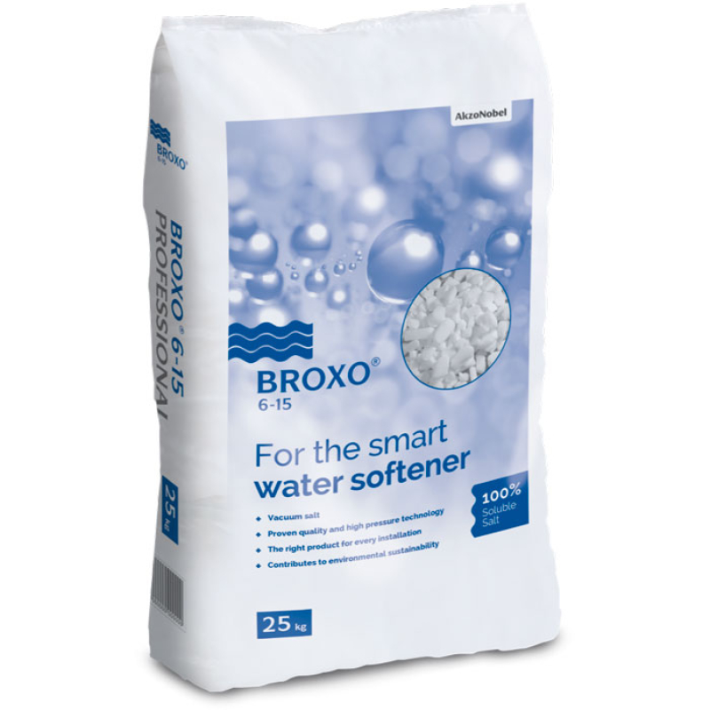 Таблетированная соль - Соль Broxo 6-15 для умягчения воды гранулированная
