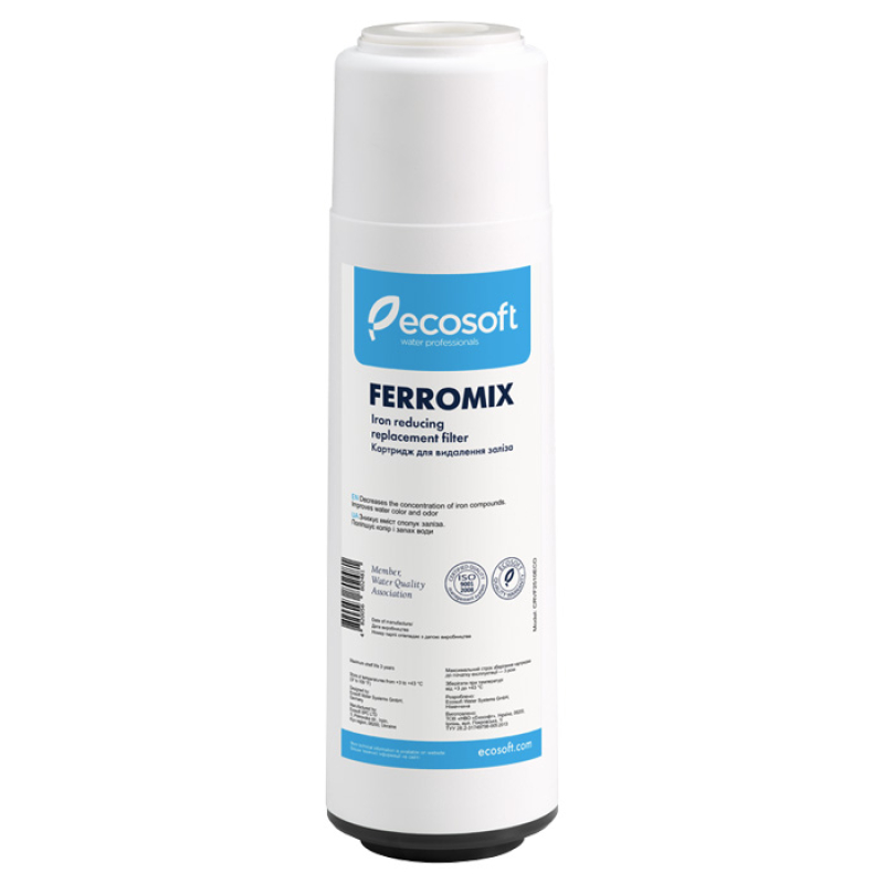 Для удаления железа - Картридж Ecosoft FERROMIX для удаления железа 2,5"х10"
