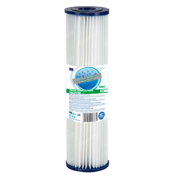 Картридж Aquafilter FCCEL10 багаторазового використання з гофрованого поліестеру