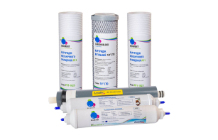 Комплект картриджей для Leader RO-6 + мембрана