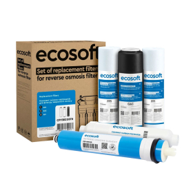 Комплект Ecosoft Standard из 5 картриджей для осмоса с мембраной