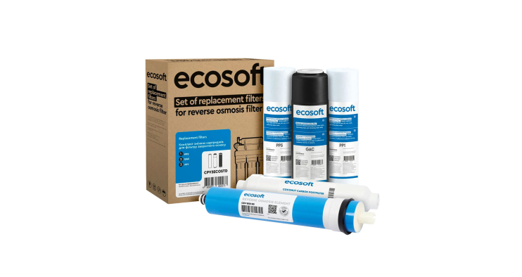 Комплект Ecosoft Standard из 5 картриджей для осмоса с мембраной