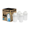 Комплект улучшенных картриджей 3+1 ECOSOFT для фильтров-кувшинов