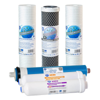 Набор картриджей Aquafilter RO6-CRT + Мембрана Aquafilter 75 GPD
