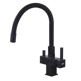 Кран-смеситель для кухни KOER KB-72023-05 "Черный" с выходом для питьевой воды
