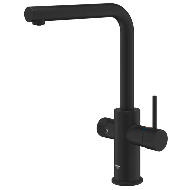 Кран-смеситель GROHE Blue Pure Minta "Черный" с выходом для питьевой воды