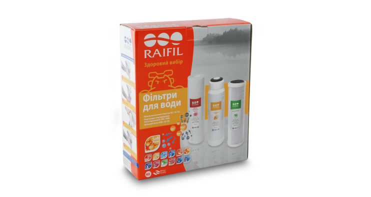 Комплект картриджів Raifil Resin Trio з пом'якшення