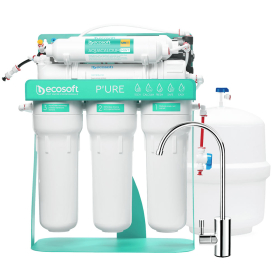 Фільтр зворотного осмосу Ecosoft P’URE AquaCalcium Mint з помпою на станині (MO675PSMACECO)