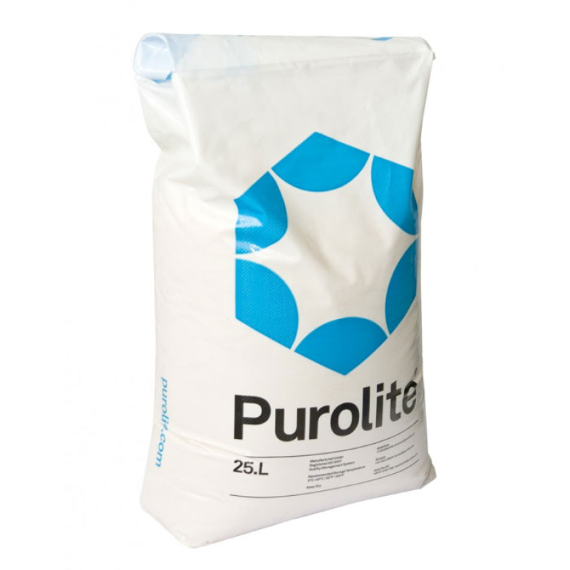 Фильтрующие материалы - Purolite C100Е ионообменная смола 25л/мешок