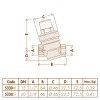 Редуктор давления CALEFFI 5330 1/2"