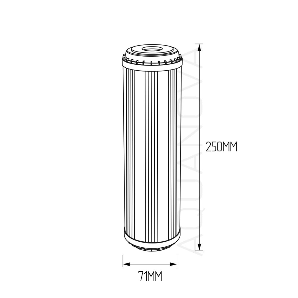 Aquafilter FCCBKDF-STO комбинированный угольный картридж с KDF