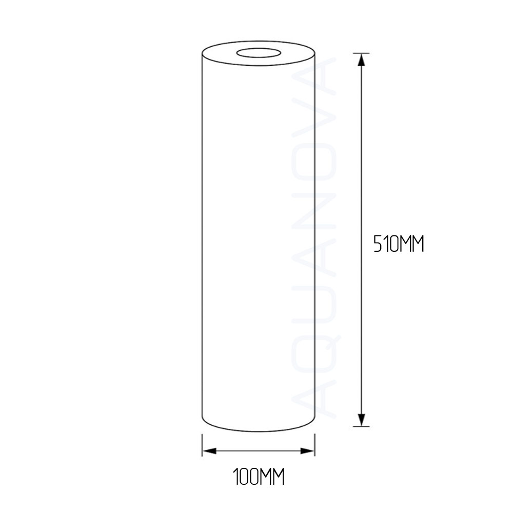 Картридж Aquafilter FCPP20M20B полипропиленовой нити Big Blue 20"