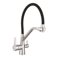 Змішувач для кухні Haiba Nobel 021 "Хром" з вих. для питної води